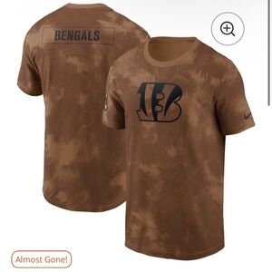 Salute to Service Nike NFL Men's Brown Cincinnati Bengals T-Shirt